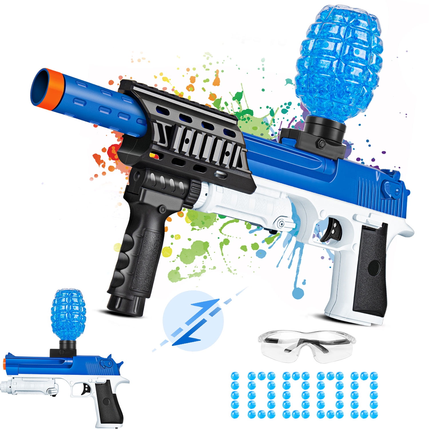 Electric Gel Ball Blaster, 2in1 Assemblable Water Beads Splat Gun w