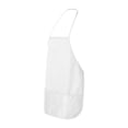 thumbnail image 3 of LIBERTY BAGS Aprons for Men and Women | 8 Pieces of Gardening Aprons with Pockets Made with 9 Oz./yd², 70/30 Polyester/cotton Heavy Twill - White | Size - Neck Strap 25" Waist Ties 23", 3 of 5