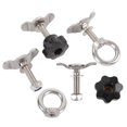 thumbnail image 1 of Stainless Steel L Track Double Lug Threaded Stud Nut Kit for Truck Bed Pickup RV ATV, 1 of 7