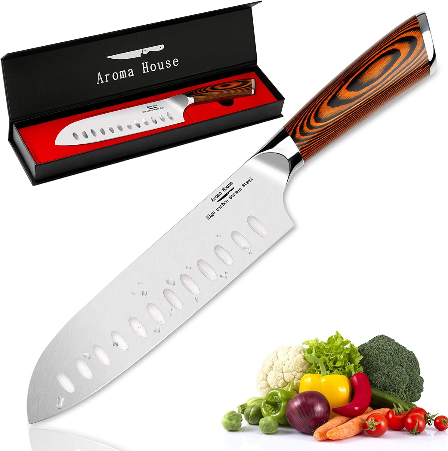 high carbon santoku knife