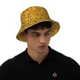thumbnail image 4 of Sikiie Gold Glitter Reflective Double-Sided Bucket Hat, Sun Hat, for Gardening, Beaching, Camping, Hiking, Fishing, 4 of 6