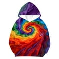 thumbnail image 4 of Sudadera con capucha para niñas y niños, sudadera de manga larga con cuello redondo y estampado de moda, jersey con bolsillo, 4 of 8