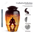 thumbnail image 2 of MUKTIVE Ice Hockey Urn for Ashes Adult Male & Female 10 Inch, Maroon Cremation Urns for Human Ashes Mother & Father, Decorative Urn for Memorial, Funeral, Burial, & Cremation, 2 of 7
