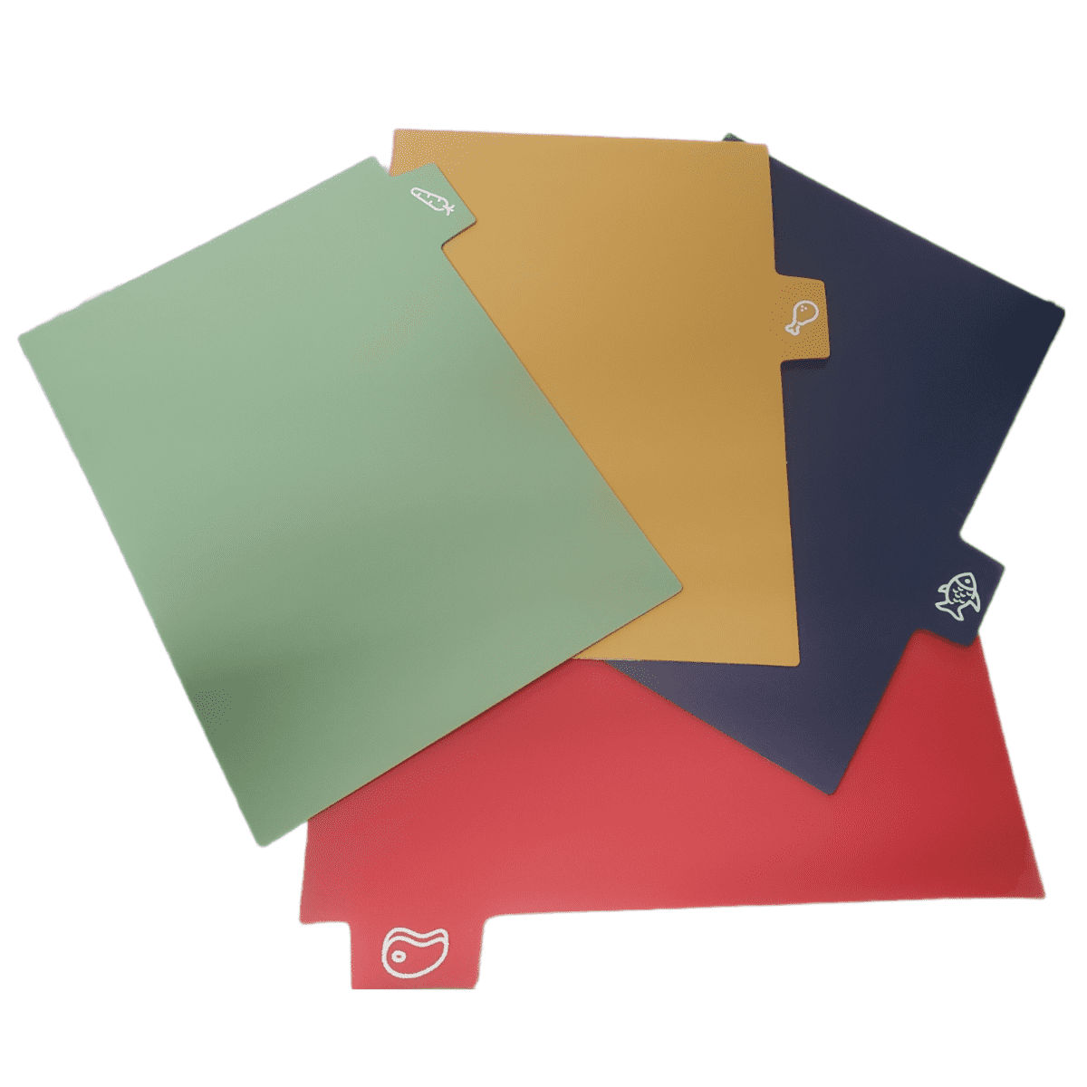 Art & Cook 5 Piece Bamboo Cutting Board and Cutting Mat Set