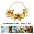 thumbnail image 2 of Orange Plastic Garland for DIY Home Decoration with Natural Look and Long-lasting Beauty 24.5 inches, 2 of 7