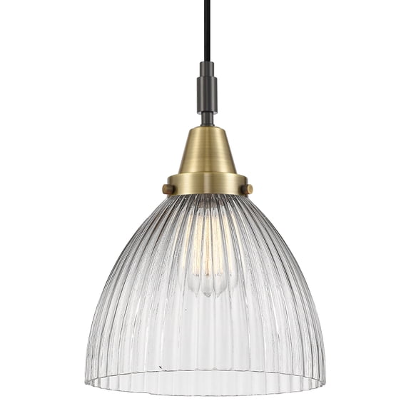 Innovations Lighting 447-1P-G222 Seneca Falls 10" Wide Mini Pendant - Black