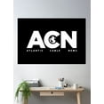 thumbnail image 2 of Acn Atlantis Cable News Newsroom Logo White Poster Wall Art, Modern Wall Decor, 8x12 UNFRAMED, 2 of 3