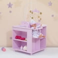 thumbnail image 2 of Olivia's Little World Wooden Doll Changing Station, Lilac/White, 2 of 12