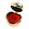 thumbnail image 1 of Preserved Flower Forever Red Rose in Golden Metal Rose Holder, Birthday Gift for Wife Girlfriend, Romantic Gifts for Her, Valentines Gifts for Women, 1 of 9