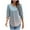Light Blue, variant on 3/4 Length Sleeve Womens Tops Dressy Casual Office Work Blouses Loose Fit Ruffle Flowy Tunic Tops Trendy Outfits