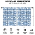 thumbnail image 2 of Blackout Kids Curtains,Boho Blue Geometric Ethnic Pattern Childrens Insulated Curtains Set Of 2,Bedroom Essentials,Toddler Room Decor 42x54in(106x137cm), 2 of 5