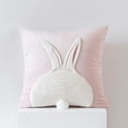 thumbnail image 5 of Fiudx Bonita Funda de Almohada de Conejos, Diseño Bordado para Sofá, Material Suave para Mayor Comodidad, Fácil de Limpiar, Lavable a Máquina, Ideal para Decorar El Hogar o El Coche, Regalo Perfecto, 5 of 5