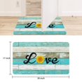thumbnail image 6 of Love Sunflower Teal Wood Doormats,No Slip Durable Welcome Mats Decorations Floor Door Mats for Indoor Outdoor Kitchen, 6 of 6
