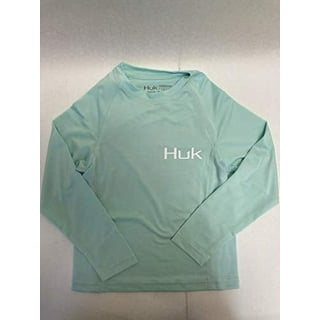 Huk Men's Icon X Performance Long Sleeve Fishing Shirt (Blue