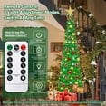 thumbnail image 2 of Árbol de Navidad HISFFOG preiluminado, 1,5 m, con 50 luces de colores, 2 of 9