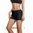 thumbnail image 2 of Gibobby Pantaletas de algodón para mujer Ropa interior absorbente para el período Boxer para durante todo el día y la noche.(Negro,M), 2 of 4