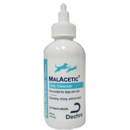 MalAcetic Otic Antimirobial Drying Ear Cleanser for Dogs and Cats