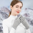 thumbnail image 4 of Guantes de invierno para mujer para clima frío, guantes térmicos para enviar mensajes de texto para conducir, 4 of 5