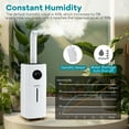 thumbnail image 6 of Costway 2200 sq.ft Whole House Humidifier 5.5Gal Top Fill Cool Mist Humidifier with Wheels, 6 of 11