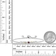 thumbnail image 3 of 925 Sterling Silver and 10k Yellow Gold Red Rhodolite Garnet White Moissanite and White Lab Grown Diamond Tennis Bracelet for Women (0.39 Cttw, January Birthstone, Fully Adjustable up to 9 inch), 3 of 3