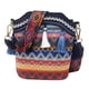 thumbnail image 5 of Bolsos de hombro bordados con borlas para mujer, estilo étnico, estilo hippie Azul oscuro, 5 of 9