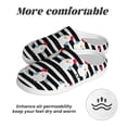 thumbnail image 6 of Fotbe Cute Chicken Pattern Women's Fuzzy Curly Fur Memory Foam Loafer Slippers Indoor Outdoor Slippers Winter Home Shoes-35/36, 6 of 7