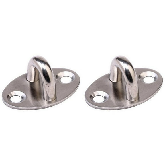 Raindrops Stainless Steel U-Shaped Ceiling Mount Hook Hanger with 2 Installation Holes, Size S for Secure Hanging