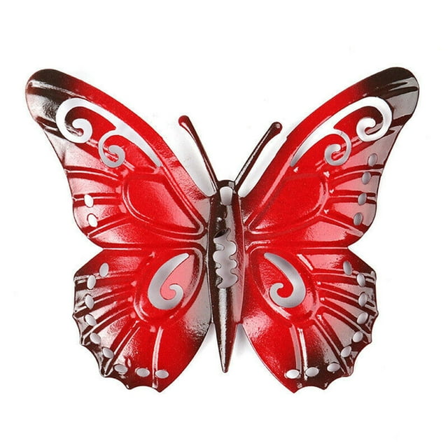 Long lasting Metal Butterfly Yard Garden Decor with Anti rust Treatment Coating Handcrafted Design for Detail and Durability