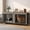 63"Gray, variant on EDX 54" Double Dog Crate Furniture for 2 Dogs,Heavy Duty Dog Kennel Furniture with Divider,Indoor Pet House End Table TV Stand with Extra Large Double Door,Rust