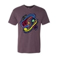 thumbnail image 2 of Wild Bobby, Colorful Sneakers Chucks Streetwear Mens Premium Tri Blend T-Shirt, Vintage Purple, Medium, 2 of 3