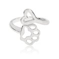 thumbnail image 1 of Anillo de aleación de Metal para mujer, decoración de corazón con pata de perro, anillo para discoteca y fiesta, joyería LingWen 1327534269642, 1 of 1