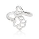 thumbnail image 1 of Anillo de aleación de Metal para mujer, decoración de corazón con pata de perro, anillo para discoteca y fiesta, joyería XianweiShao 8390612050008, 1 of 1