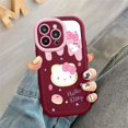 thumbnail image 1 of Original Sanrio Hello Kitty Phone Case For iPhone 14 13 11 12 15 Pro Max X XS XR 8 7 Plus Cartoon Cute Soft Shockproof Cover Y2K RJ, 1 of 7