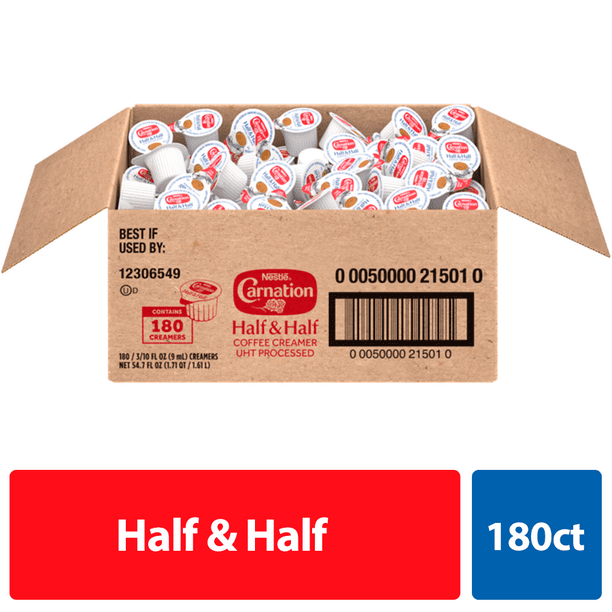 Nestle Carnation Half Amp Half Creamers Half And Half Coffee Creamer Singles 180 Ct Walmart Com