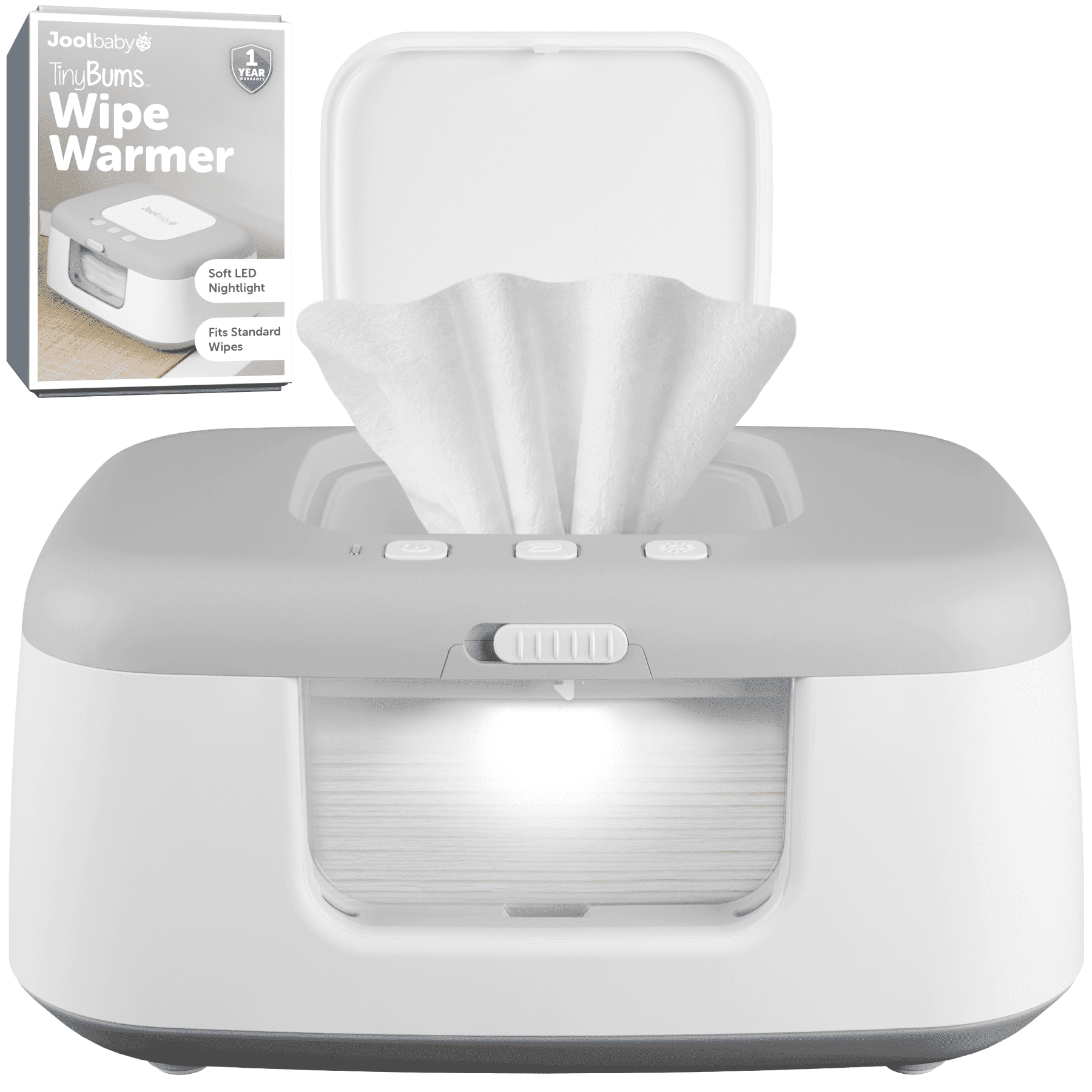 Jool Baby TinyBums Wipe Warmer with LED Nightlight photo 1