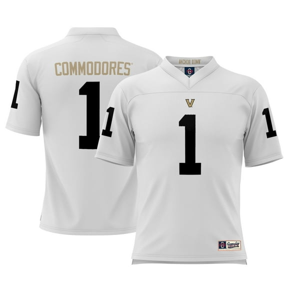 Youth GameDay Greats #1 White Vanderbilt Commodores Football Jersey