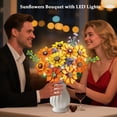 thumbnail image 5 of INSOON Sunflower Flower Building Set with LED Light, 1011 PCSBotanical Bouquet Building Blocks DIY Floral Arrangement Kit with Vase for Home Decor, 5 of 10