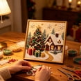 thumbnail image 3 of BingTong DIY Christmas Pearl Wall Art Kit Painting Art Kit With Frame, Xmas Pearl Beads Art Craft For Beginner, Gemstone Dots Beads For Home Wall Decor J, 3 of 5
