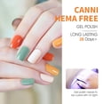 thumbnail image 4 of Set de esmaltes de uñas en gel CANNI Orange, 6 colores, 9 ml, remojo UV/LED, 4 of 6