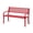 Red, variant on SOLLED 2-Person Metal Garden Bench, Heavy Duty Steel Patio Seating 790 Lbs Capacity, Weather Resistant Black with Geometric Backrest for Yard, Deck, Entryway,Black