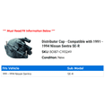 thumbnail image 2 of Distributor Cap - Compatible with 1991 - 1994 Nissan Sentra SE-R 1992 1993, 2 of 2