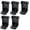 5pcs black no screw, variant on 5PCS Tool Mount for Dewalt for Milwaukee 18V 20V Drill Tools Battery Holder for Dewalt 20V Battery Mount Dock Holder Fixing Seat