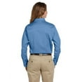thumbnail image 2 of "Harriton Easy Blend Long-Sleeve Twill Shirt with Stain-Release (M500W) Nautical Blue, 2XL", 2 of 2