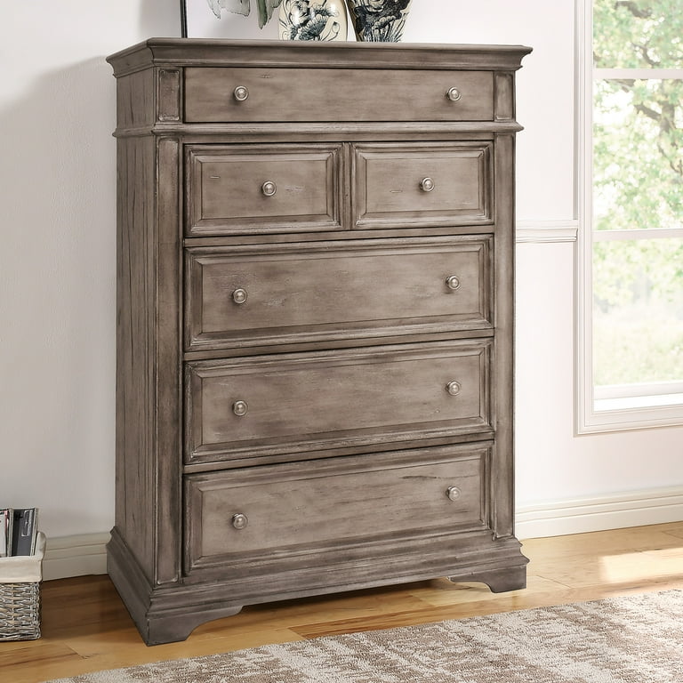 felipe grey driftwood 7-drawer dresser Steve Silver Highland Park Rustic Vertical Chest, 6 Drawer 11/11/24