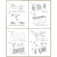 thumbnail image 2 of Mueble Arenero Feandrea Blanco Nube para 2 Gatos, 2 of 7