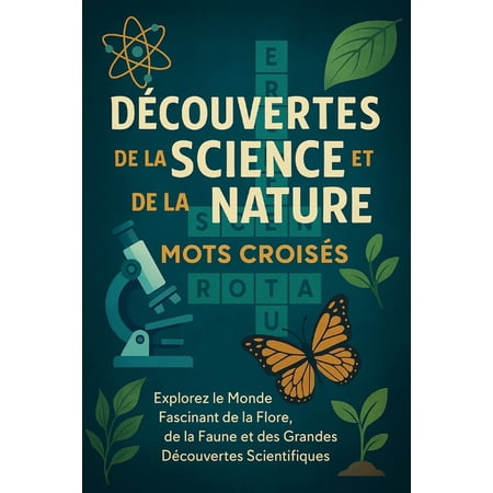 DÃ©couvertes de la Science et de la Nature - Mots CroisÃ©s: Explorez le Monde Fascinant de la Flore de la Faune et des Gr (Paperback)