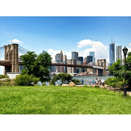 Skyline of Manhattan, Brooklyn Bridge Park, New York City, United States Print Wall Art By Philippe (Best Parks In Brooklyn)