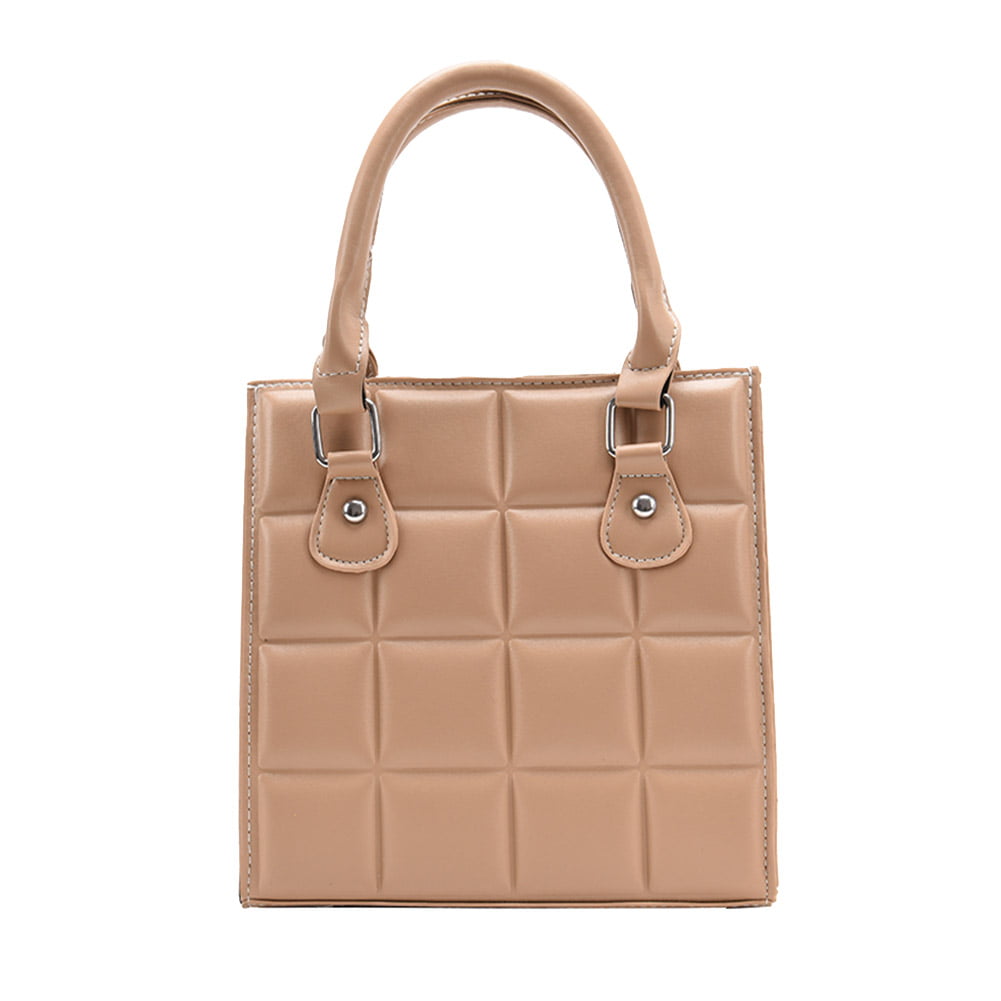 Handbag Retro Satchel Gift Boxes Lattice Canvas Postman Bag Shoulder Bag Business Briefcase Unisex 15.6 Inch Laptop 