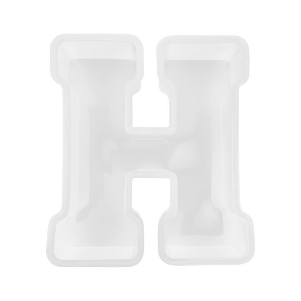 Alfabeto grande Molde de resina epoxi Letra inglesa Molde de silicona Letra del alfabeto 3D Wmkox8yii hjk5135