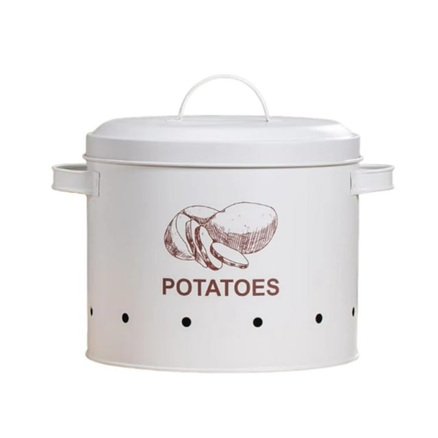 Almacenamiento de vegetales Vintage Bin Cebolla Almacenamiento de ajo Catino de almacenamiento de almacenamiento de cebolla de cebolla para mostrador L